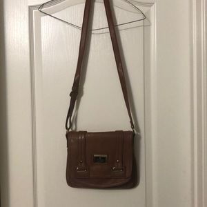 Brown Nicole Miller crossbody purse